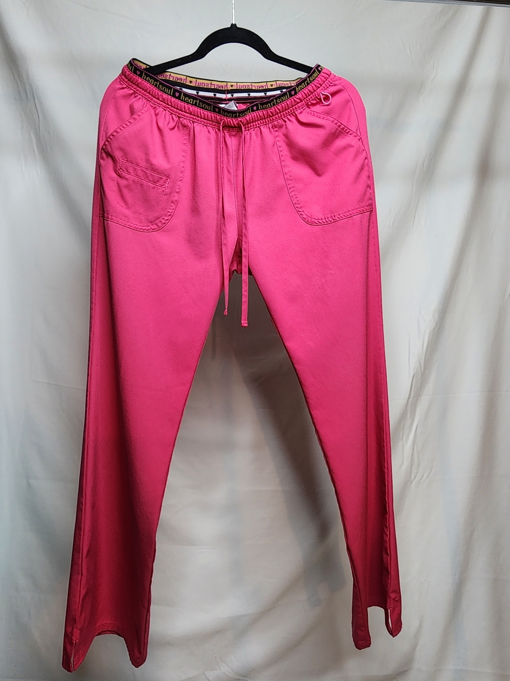 Women's Hot Pink Drawstring Scrub Pants